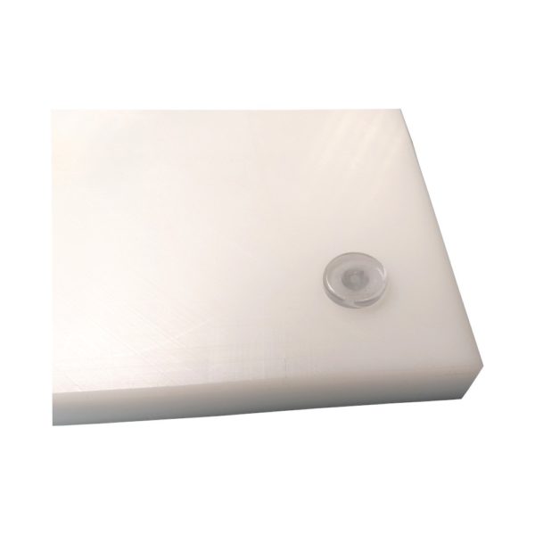 Schneidbrett 600 x 400 x 20 mm<br >weiß mit Saftrille – Bild 2