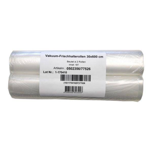 Vakuum Frischhalterolle<br />30 x 600 cm (2 Rollen)
