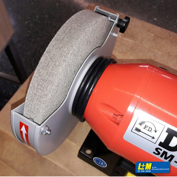 F. Dick Bandschleifmaschine SM-100, inkl. Schleifband, Schleifpaste & Filzscheibe – Bild 2