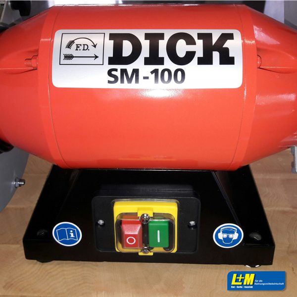 F. Dick Bandschleifmaschine SM-100, inkl. Schleifband, Schleifpaste & Filzscheibe – Bild 3