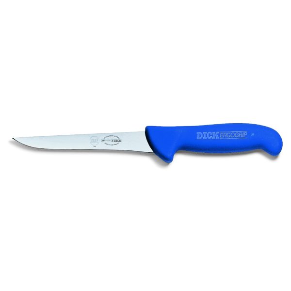 F. Dick ErgoGrip Ausbeinmesser<br />13 cm Klingenlänge, gerade & starr, blau