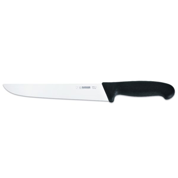 Giesser Schlachtmesser 24 cm Klingenlänge, schmale Form, schwarz
