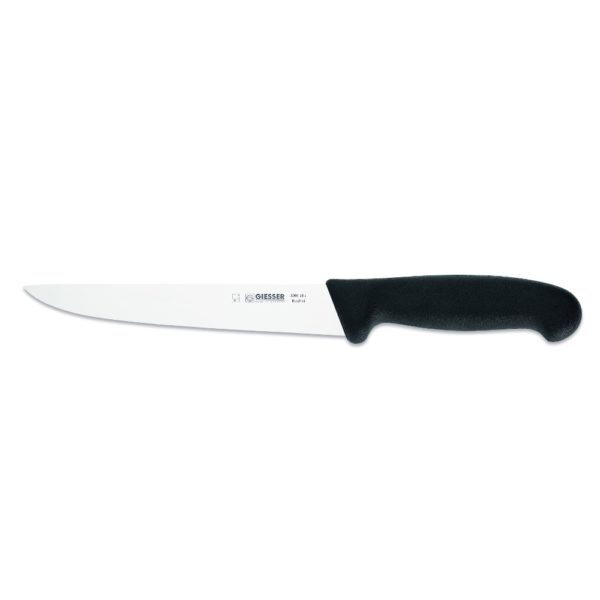 Giesser Stechmesser 18 cm Klingenlänge, gerade & hart, schwarz