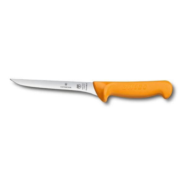 Swibo Ausbeinmesser</br >13 cm Klingenlänge</br >gerade & flexibel, gelb