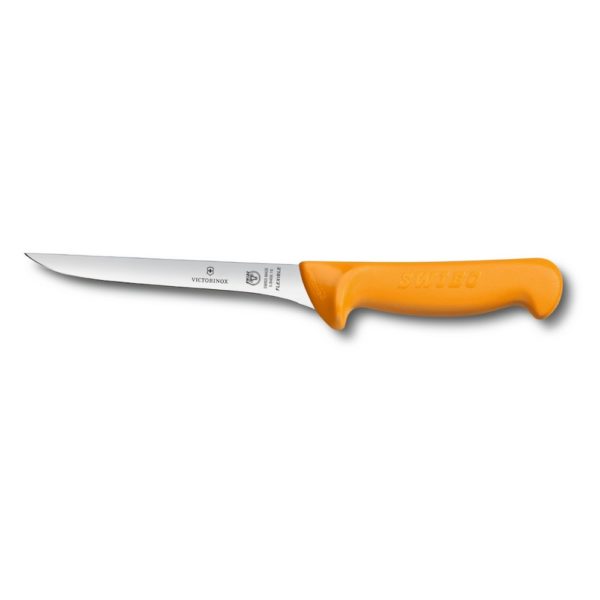 Swibo Ausbeinmesser</br >16 cm Klingenlänge</br >gerade & hart, gelb