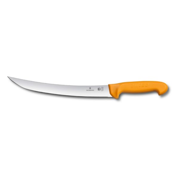 Swibo Schlachtmesser</br >22 cm Klingenlänge</br >gebogen & hart, gelb