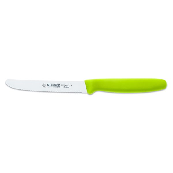 Giesser Universalmesser Tomatenmesser 11 cm Klingenlänge mit Wellenschliff limette