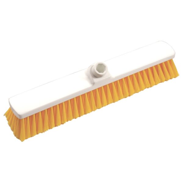 Haug Großraumbesen weiß/gelb<br />40 cm breit, weiche Borsten, Besatzhöhe 50 mm