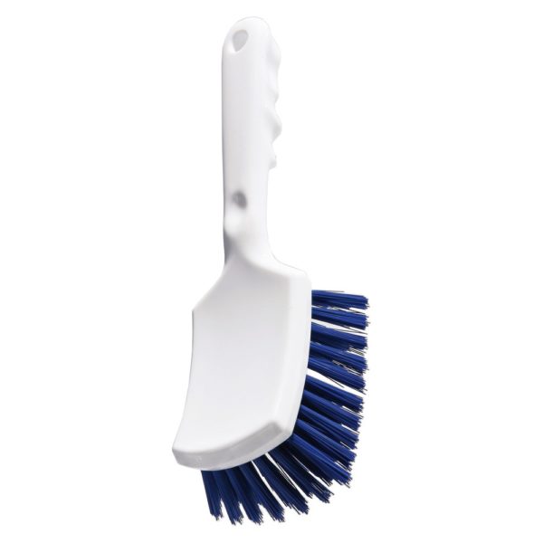 Haug Stielbürste weiß/blau<br />26 cm, harte Borsten,<br />Besatzhöhe 35 mm