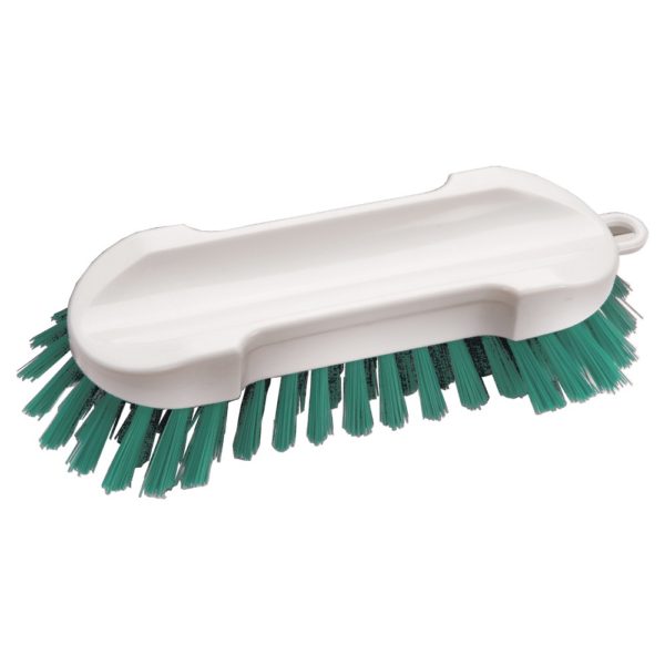 Haug Waschbürste weiß/grün<br />20 cm breit, harte Borsten,<br />Besatzhöhe 30 mm