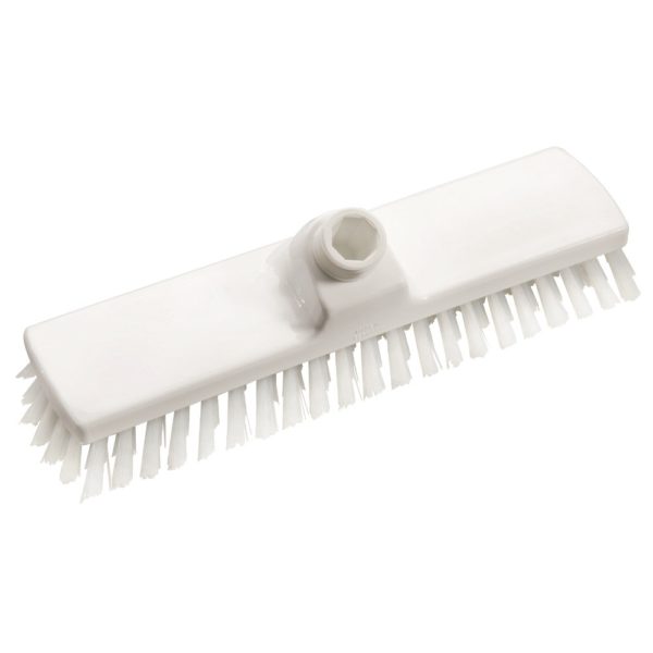 Haug Wischschrubber weiß<br />30 cm breit, harte Borsten,<br />Besatzhöhe 30 mm