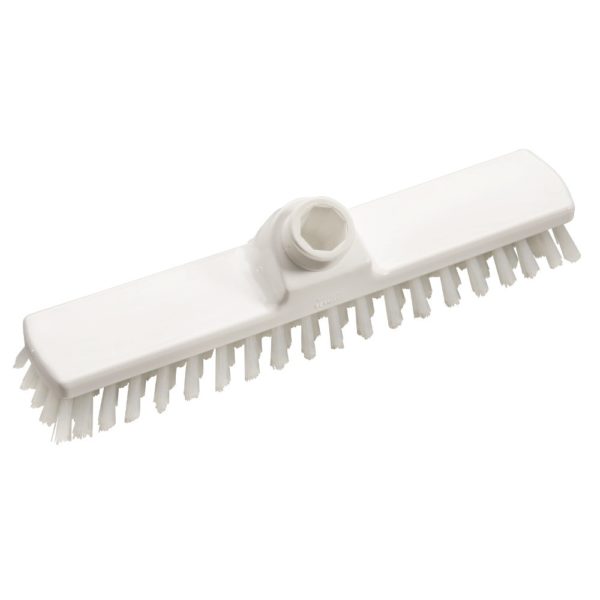 Haug Schrubber weiß 28 cm breit, harte Borsten, Besatzhöhe 26 mm
