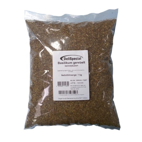 Basilikum gerebelt<br >1 kg