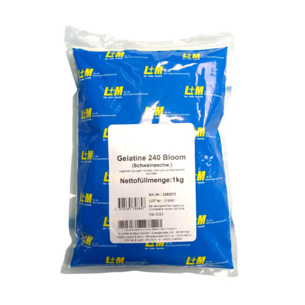 Gelatine 240 Bloom (Schwein)<br >1 kg