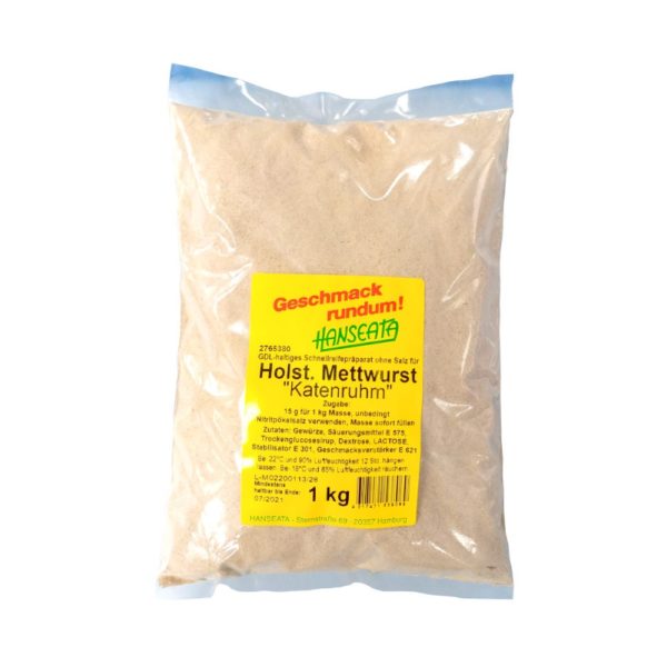 Holsteiner Mettwurst Gewürz mit GDL<br >"Katenruhm" 1 kg