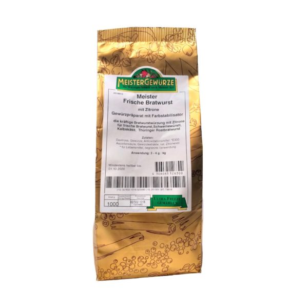 Meister Frische Bratwurst<br />mit Zitrone Gewürz 1 kg