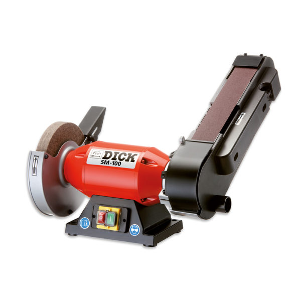 F. Dick Bandschleifmaschine SM-100, inkl. Schleifband, Schleifpaste & Filzscheibe
