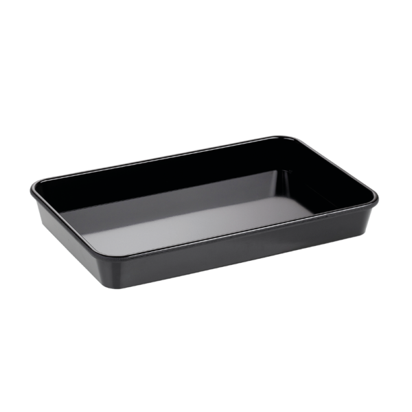 Melaminbecken schwarz<br >300 x 190 x 40 mm