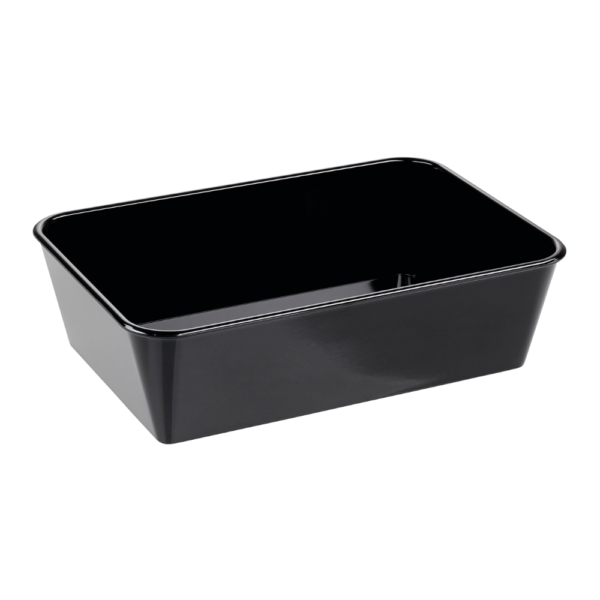 Melaminbecken schwarz<br >350 x 240 x 100 mm