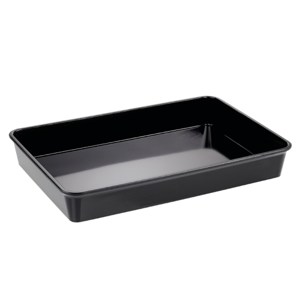 Melaminbecken schwarz<br >420 x 280 x 60 mm