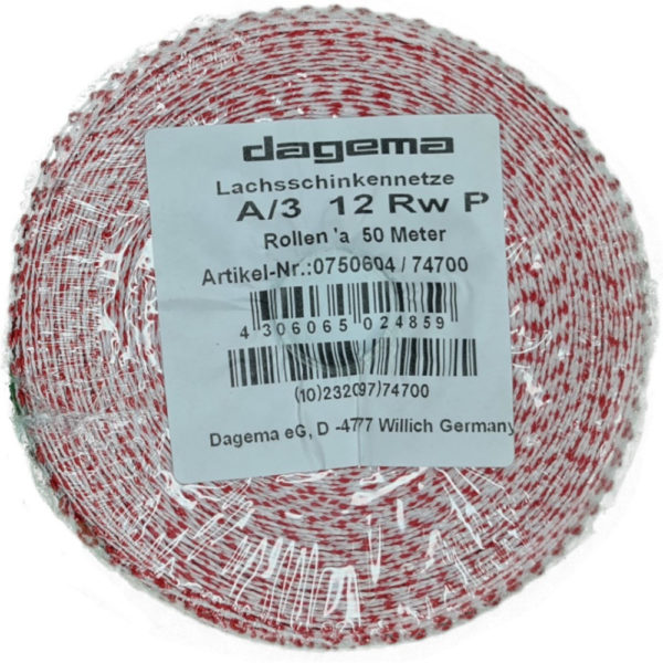 Lachsschinkennetz 50m / Rolle Kaliber 12