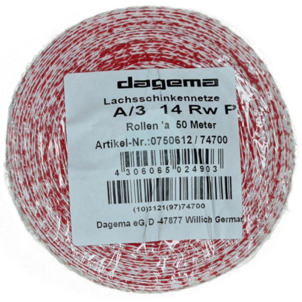 Lachsschinkennetz 50m / Rolle Kaliber 14