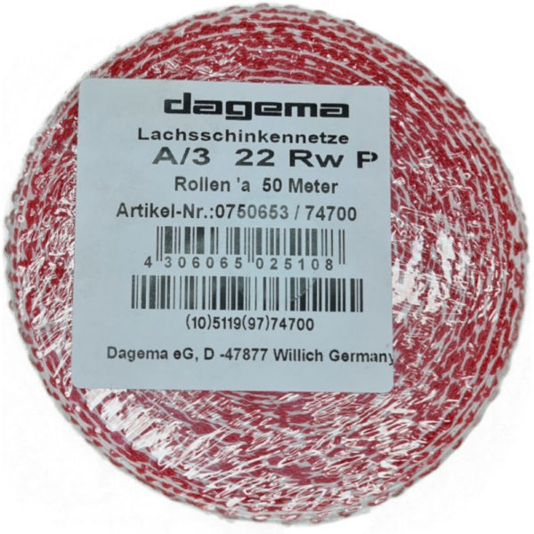 Lachsschinkennetz 50m / Rolle Kaliber 22