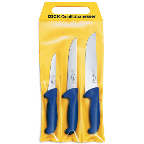 F. Dick Messerset 3tlg. "ErgoGrip" blau