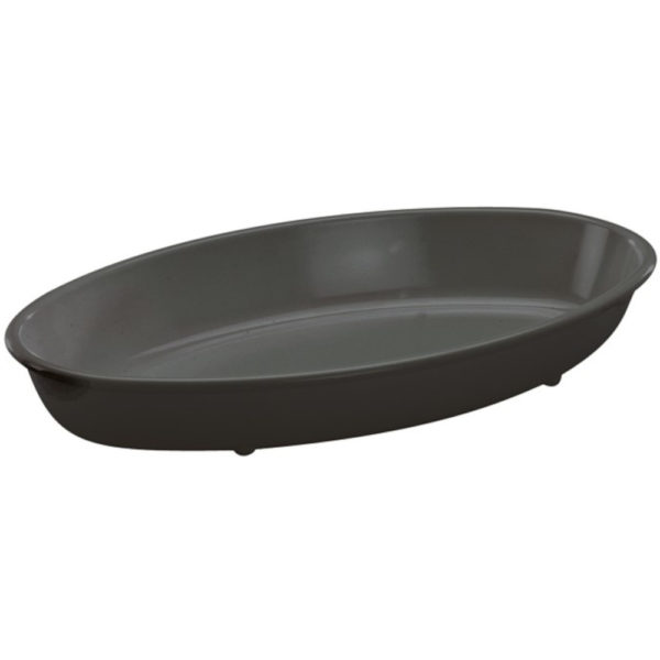 Melamin Feinkostschale oval schwarz 325 x 190 x 45 mm