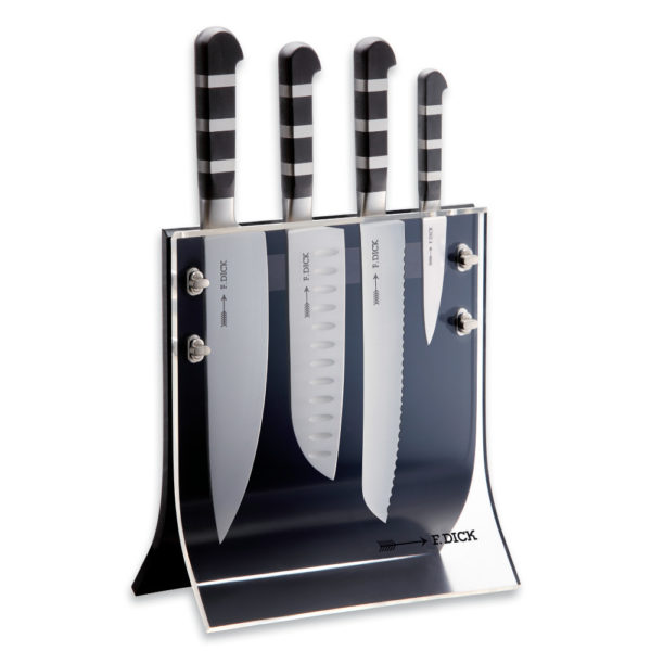 F. Dick Acrylmesserblock "4 Knives"<br />bestückt mit Serie 1905 Messern