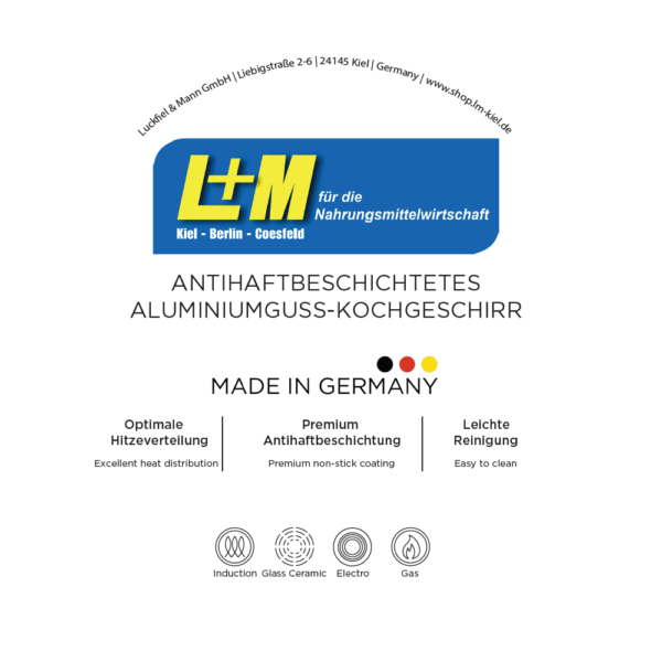 L&M Premium Bratpfanne ø 26 cm <br /> rund, 5 cm hoch – Bild 2